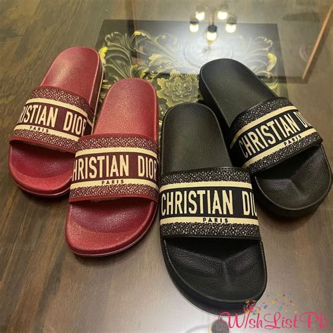 chriatian dior slides|christian dior slides price.